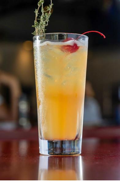 Craft cocktail with herbs