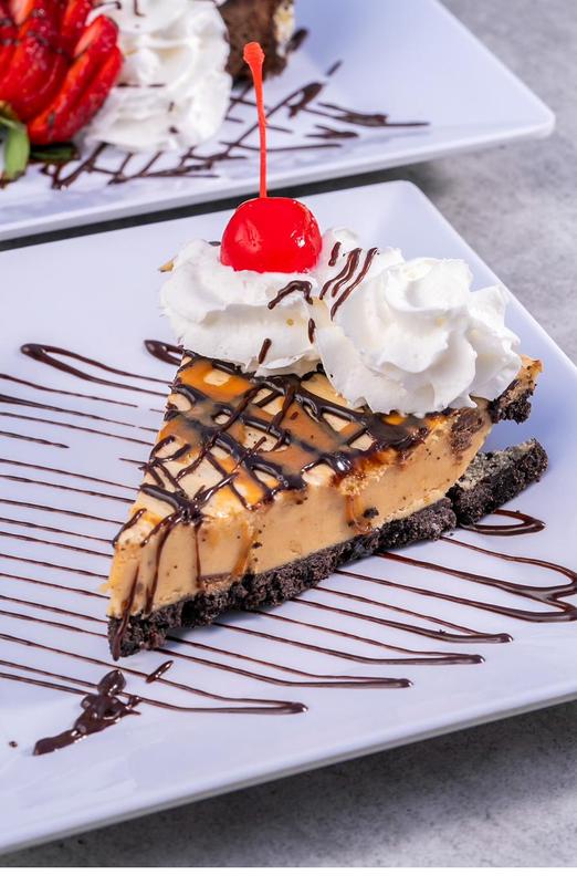 Pie dessert with whipped cream at Sami's on Marco Island