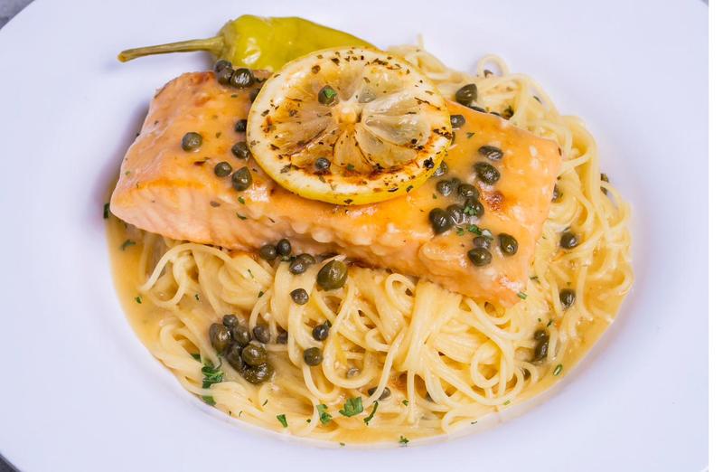 Salmon pasta