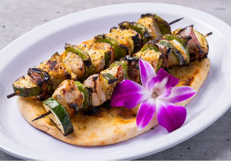 Grilled chicken kebabs