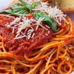 Spaghetti with marinara at Sami's on Marco Island