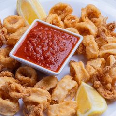 Fried calamari with marinara at Sami's on Marco Island